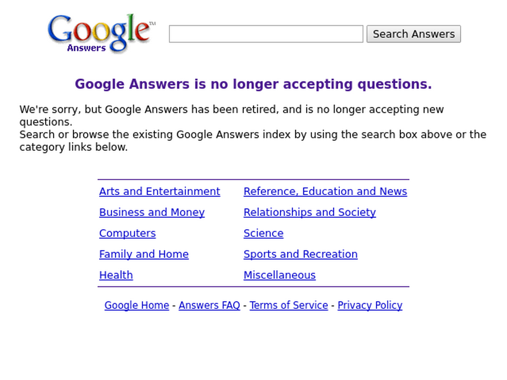 answers.google.com